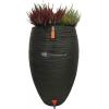 Capi Nature Rib regenton zwart 130 liter met plantenbak