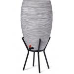 Capi Nature Rib regenton ivoor 130 liter met plantenbak