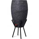 Capi Nature Row regenton antraciet 130 liter met plantenbak