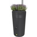 Elho Green Basics regenton 200 liter zwart met plantenbak