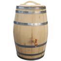 Kastanje houten regenton 200 liter