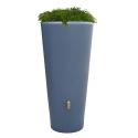 Vaso design regenton antraciet 220 liter met plantenbak